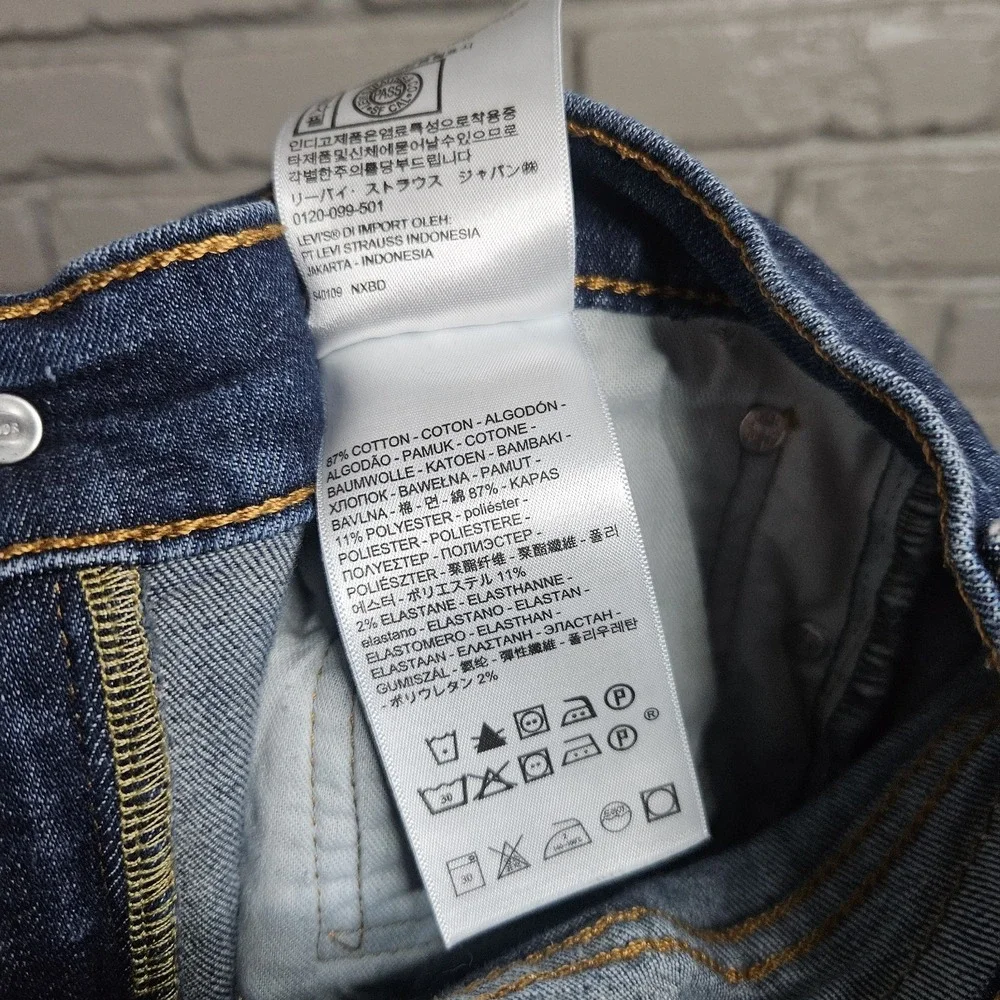 Levi's 511‎ Slim Fit 34x32 Stretch Medium Wash Men's